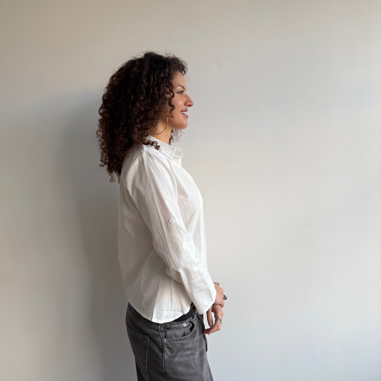 Asymmetric button shirt - Size S