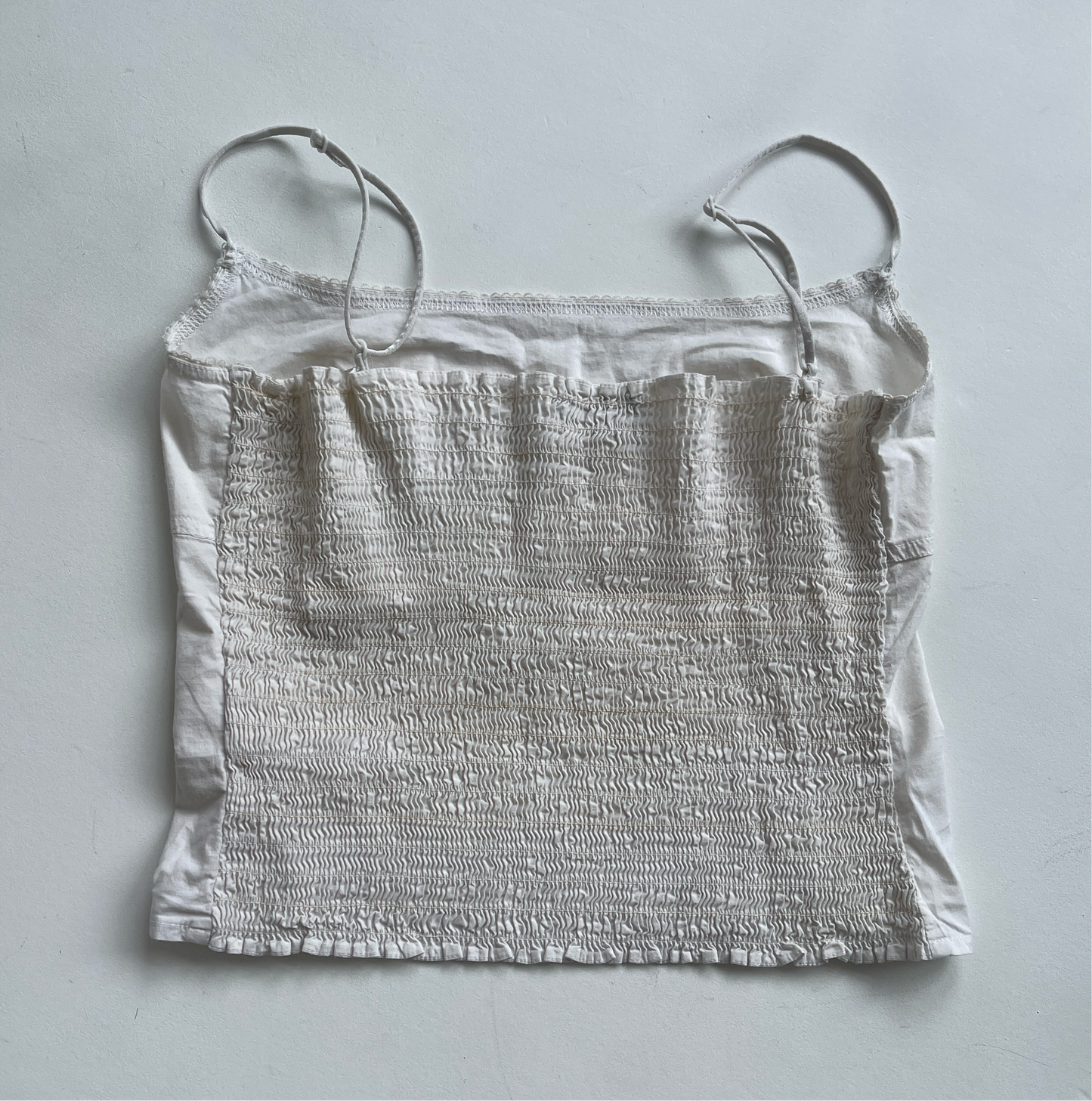 White milkmaid top - Size S/M