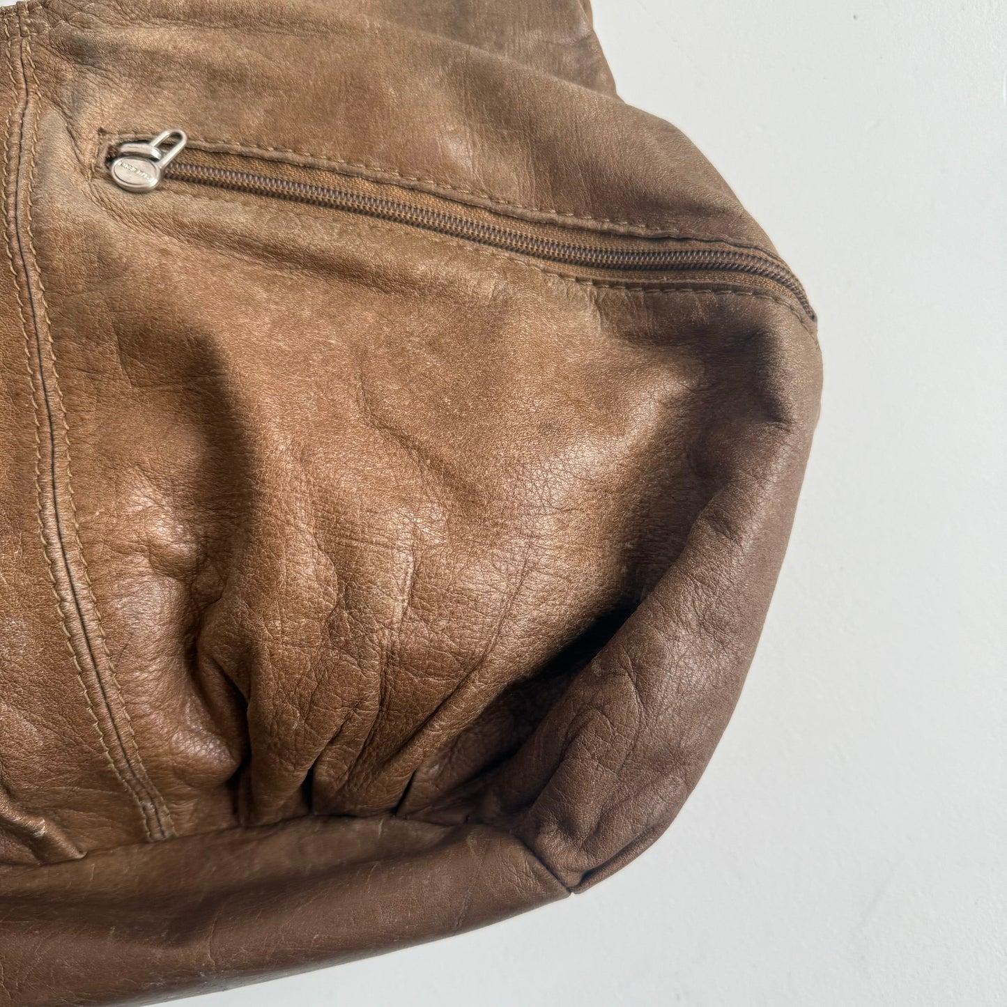 Brown slouchy bag