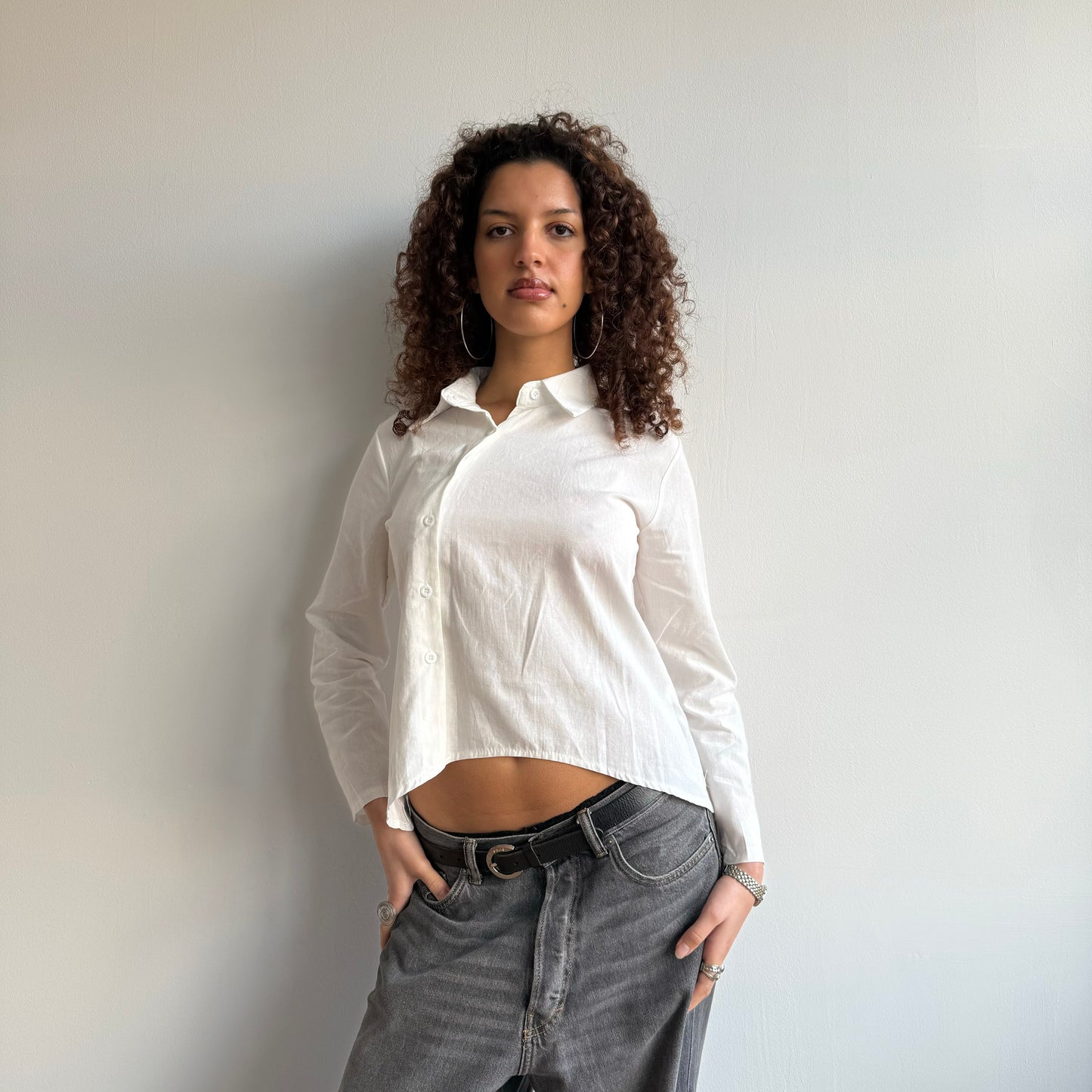 Asymmetric button shirt - Size S