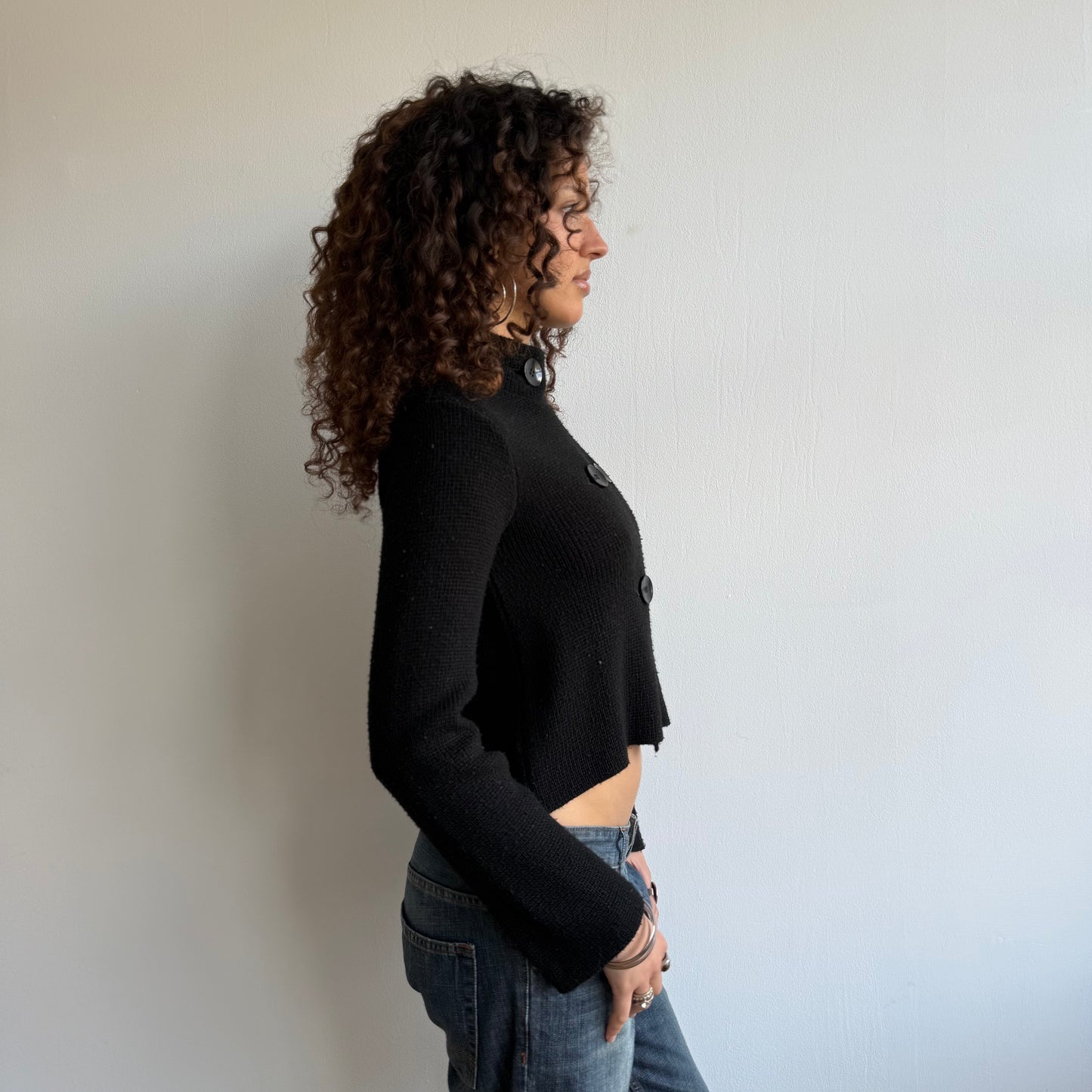 Black pea knit - Size S