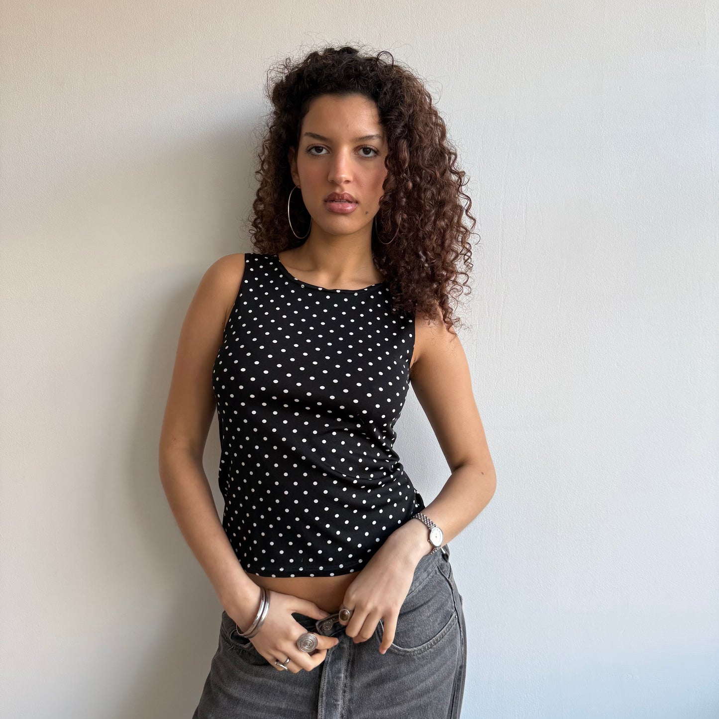 Polka dot top - Size S