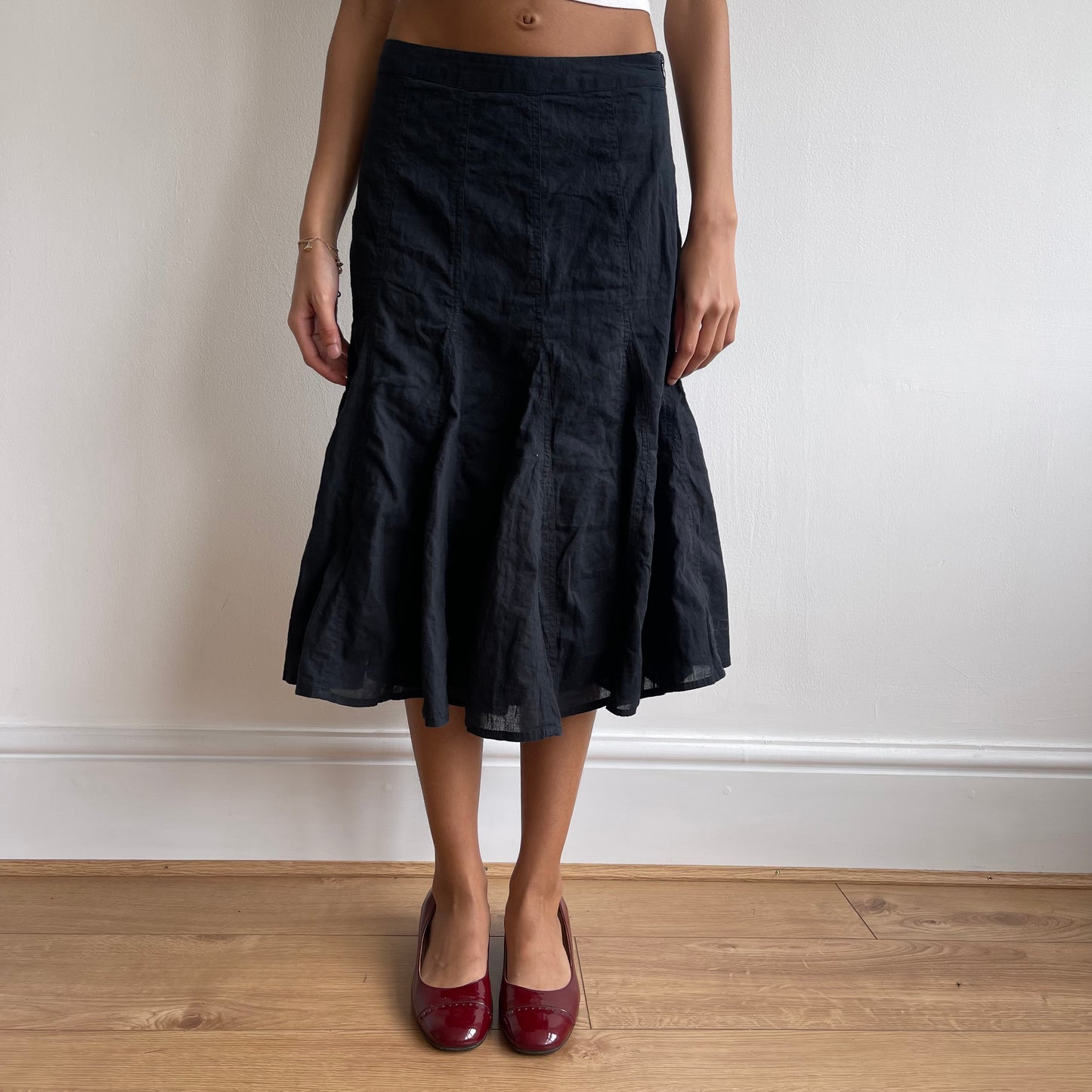 Black rara midi skirt - Size S