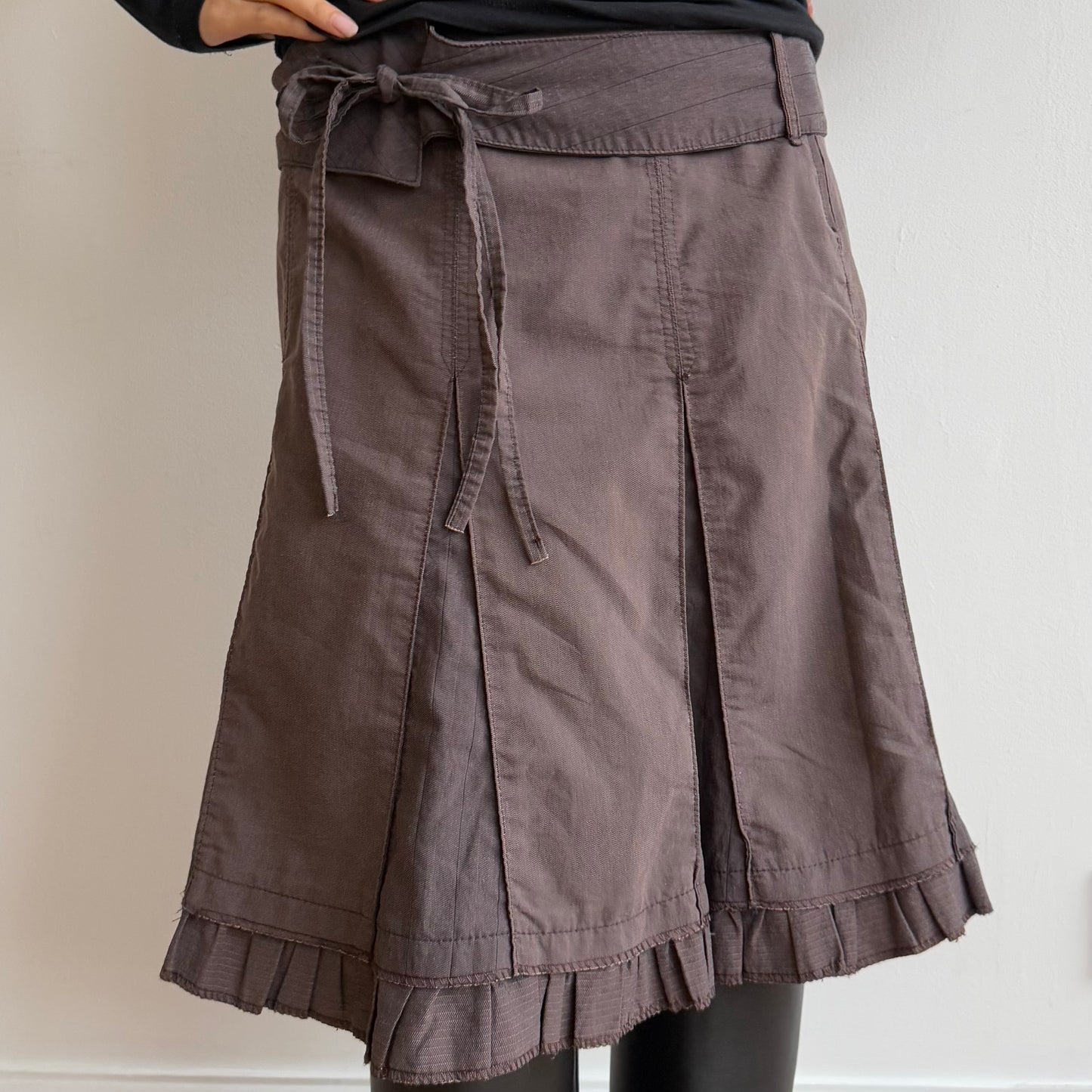 Brown cargo skirt - Size S