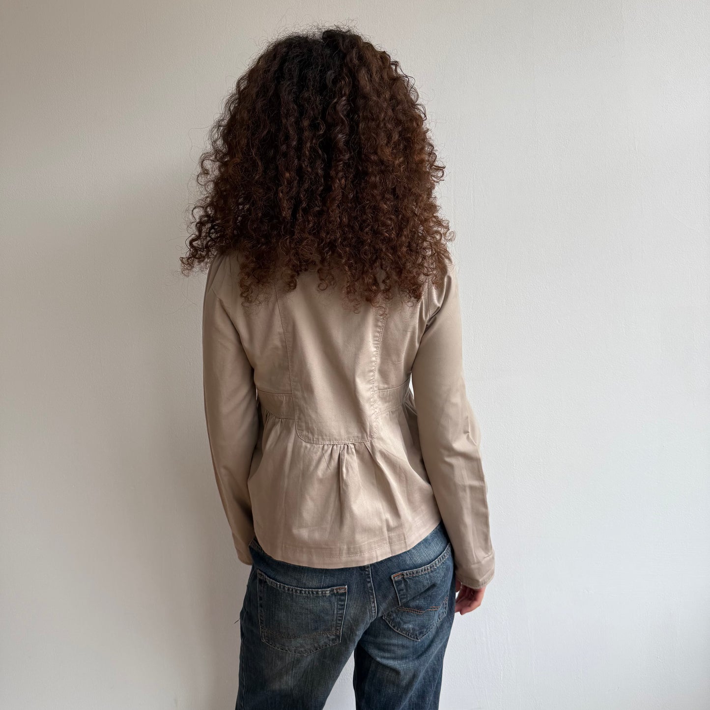 Beige peacoat - Size S