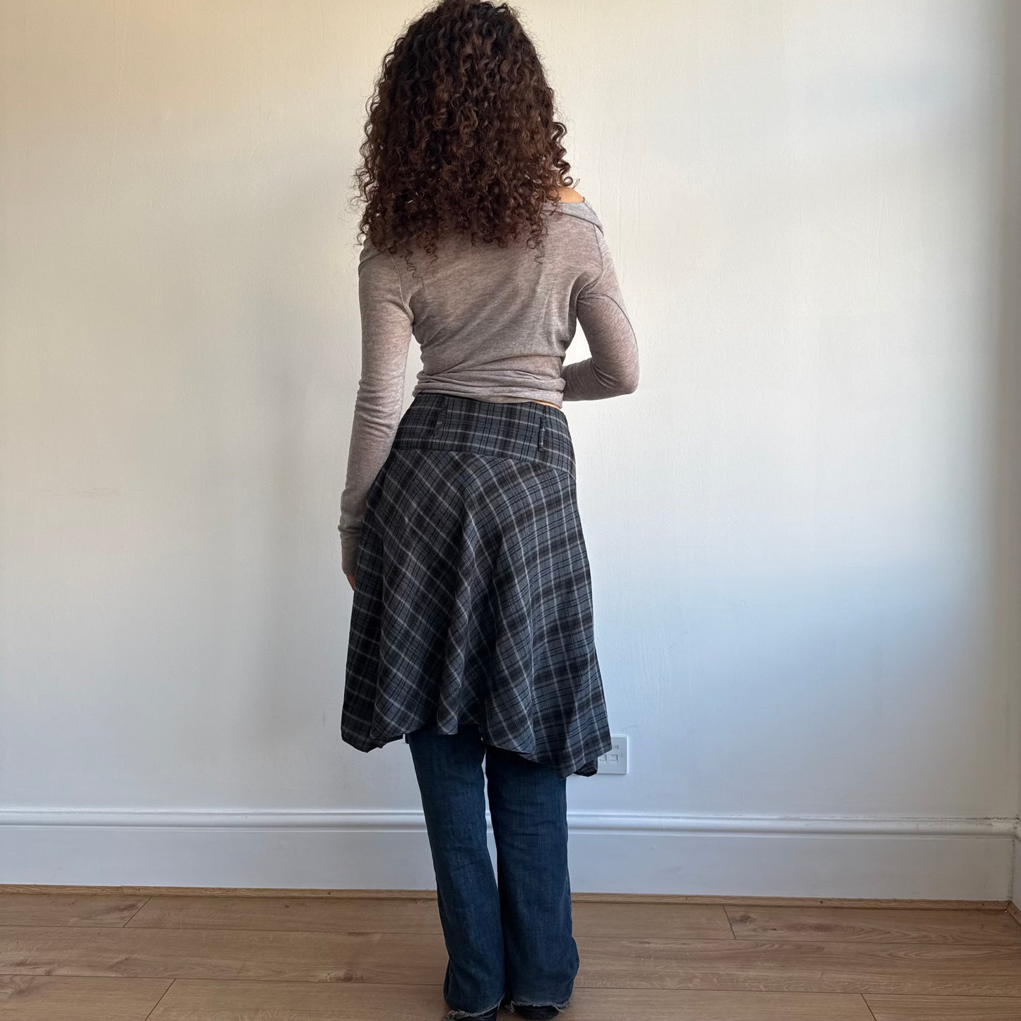 Tartan midi skirt - Size S