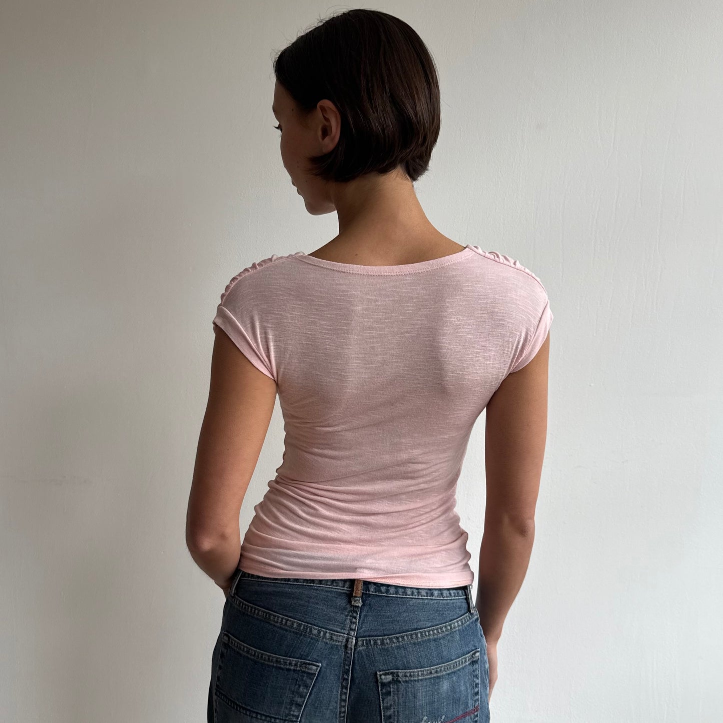 Rose cowl neck top - Size S
