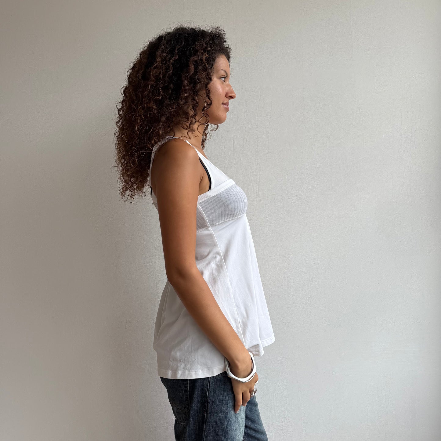 Cop Copine White cami top - Size S