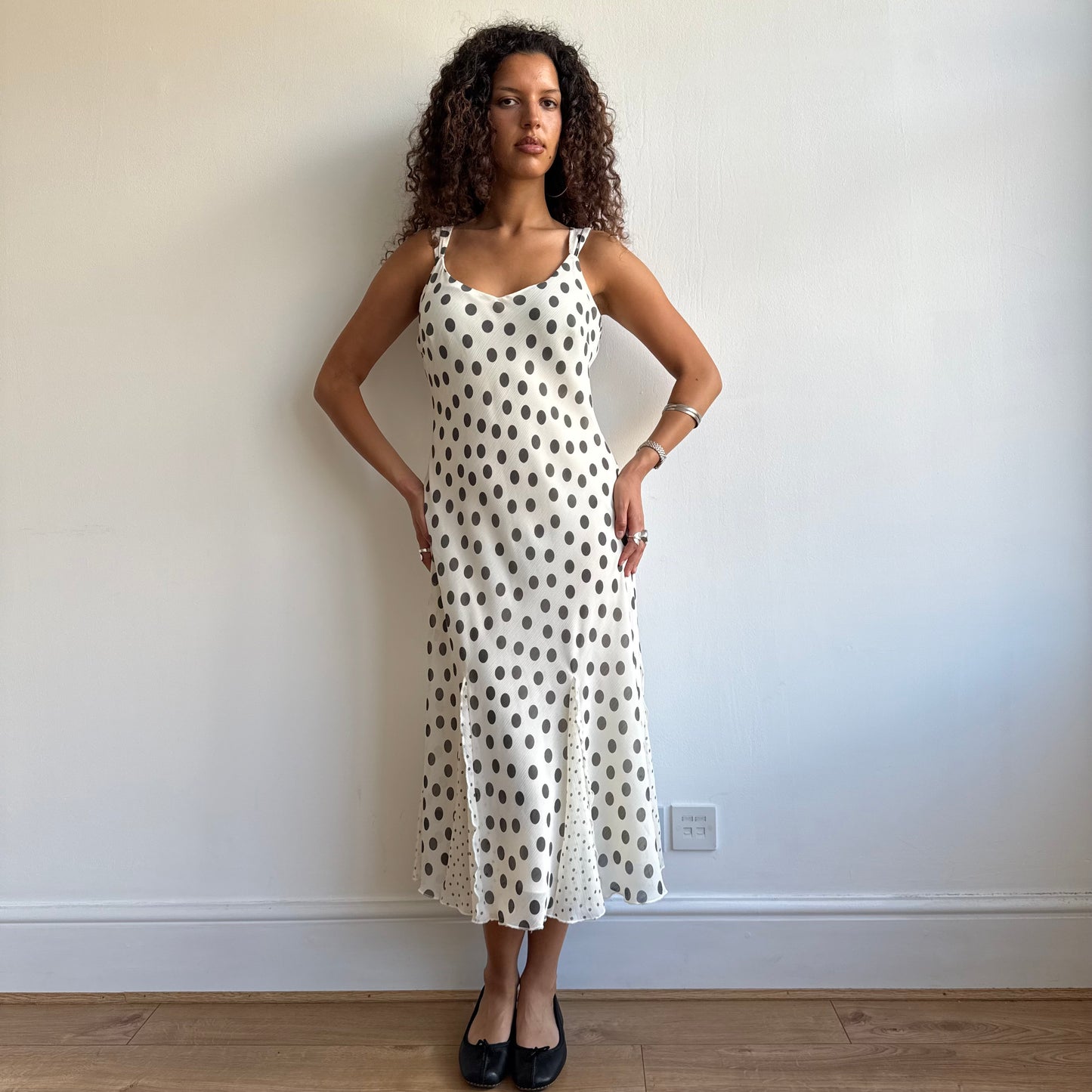 Polka dot maxi dress - Size M/L