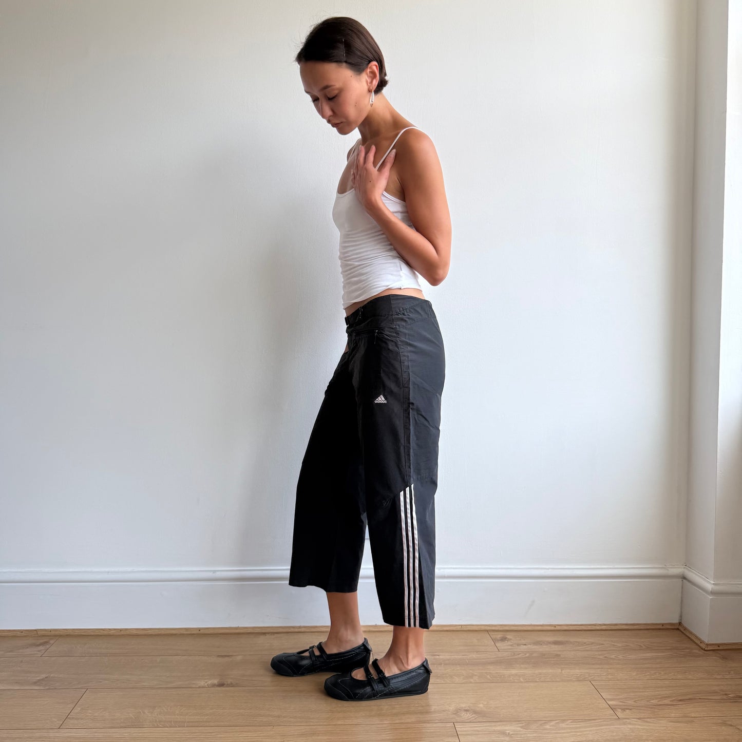 Black Adidas belt capris - Size S/M