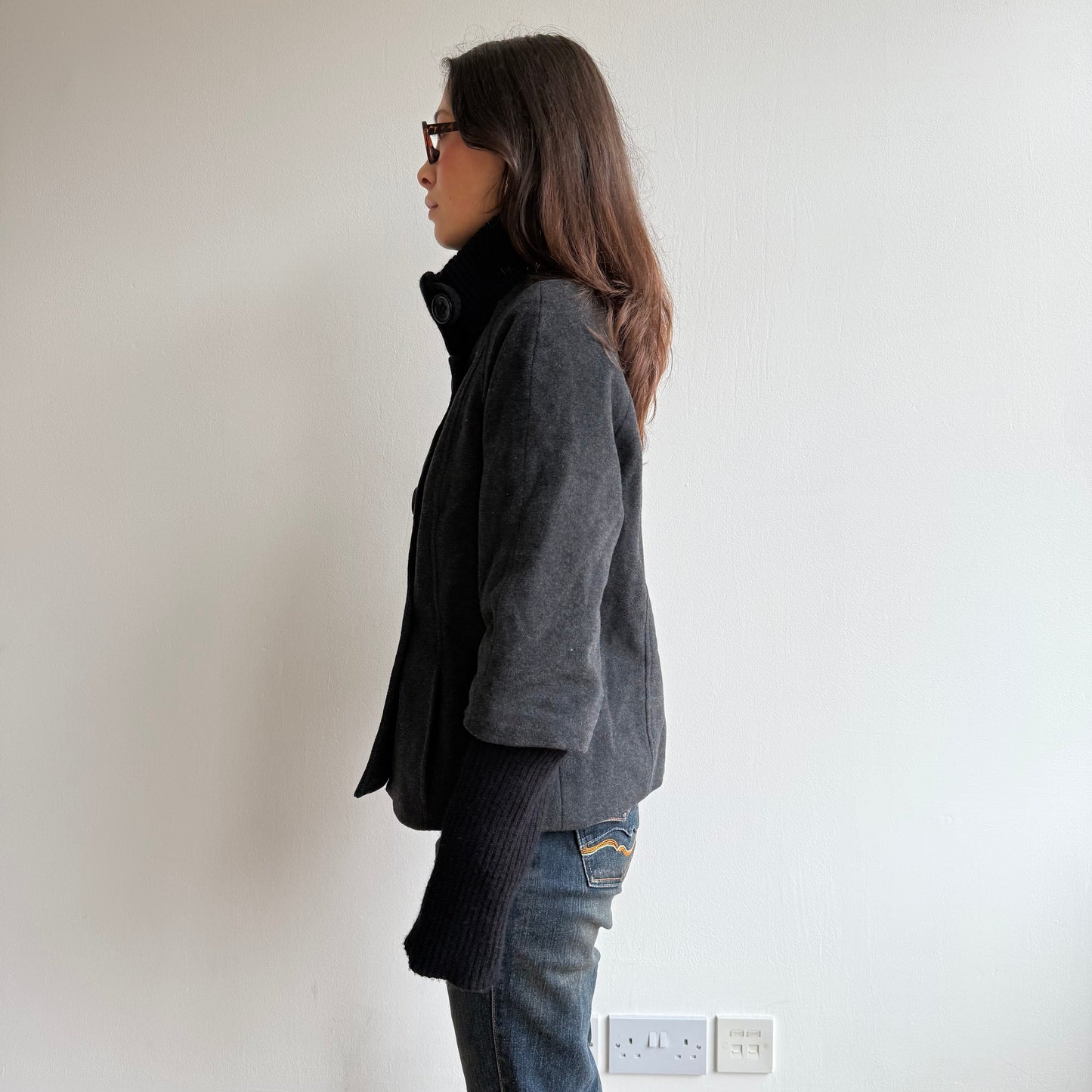 Bi-material jacket - Size S