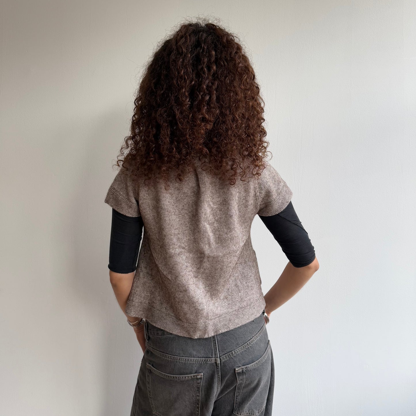 Brown knit Cardi - Size S
