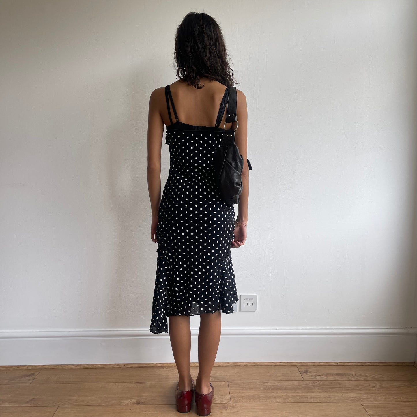 Polka dot ruffle dress - Size S