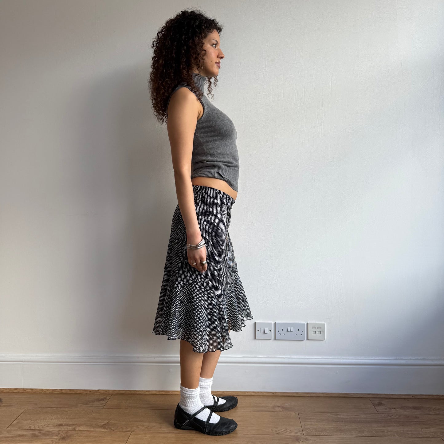 Polka dot midi skirt - Size S