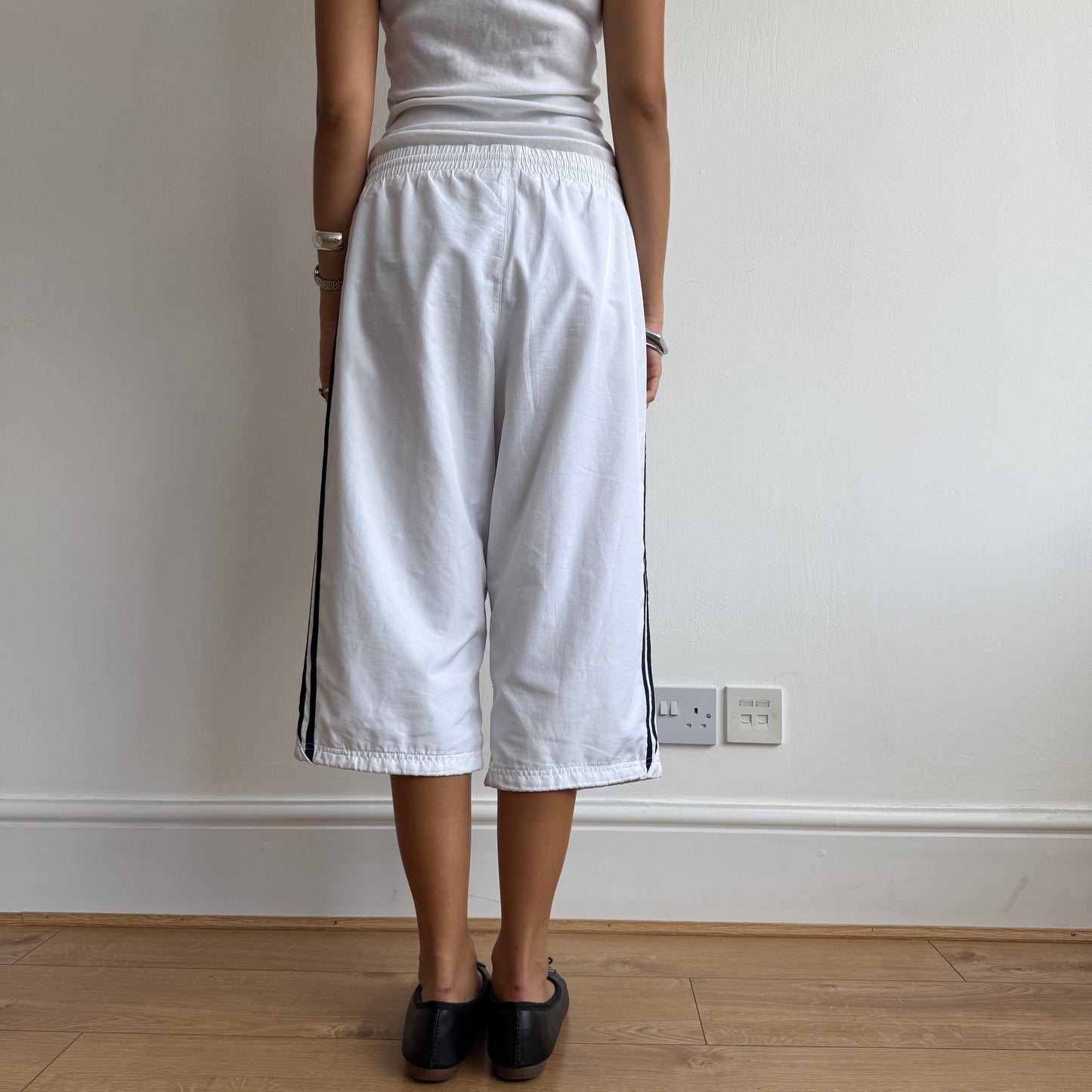 White Adidas capris - Size L