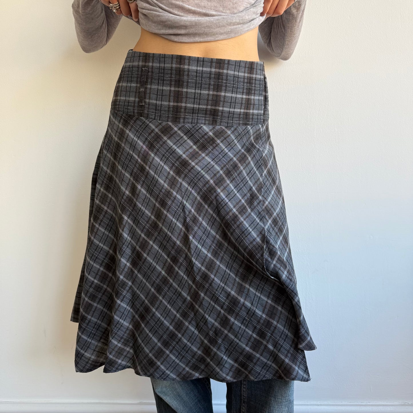 Tartan midi skirt - Size S