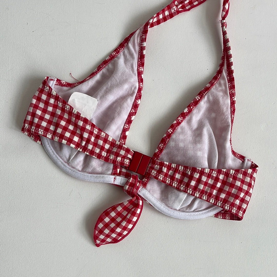 Red gingham bikini - Size S/M