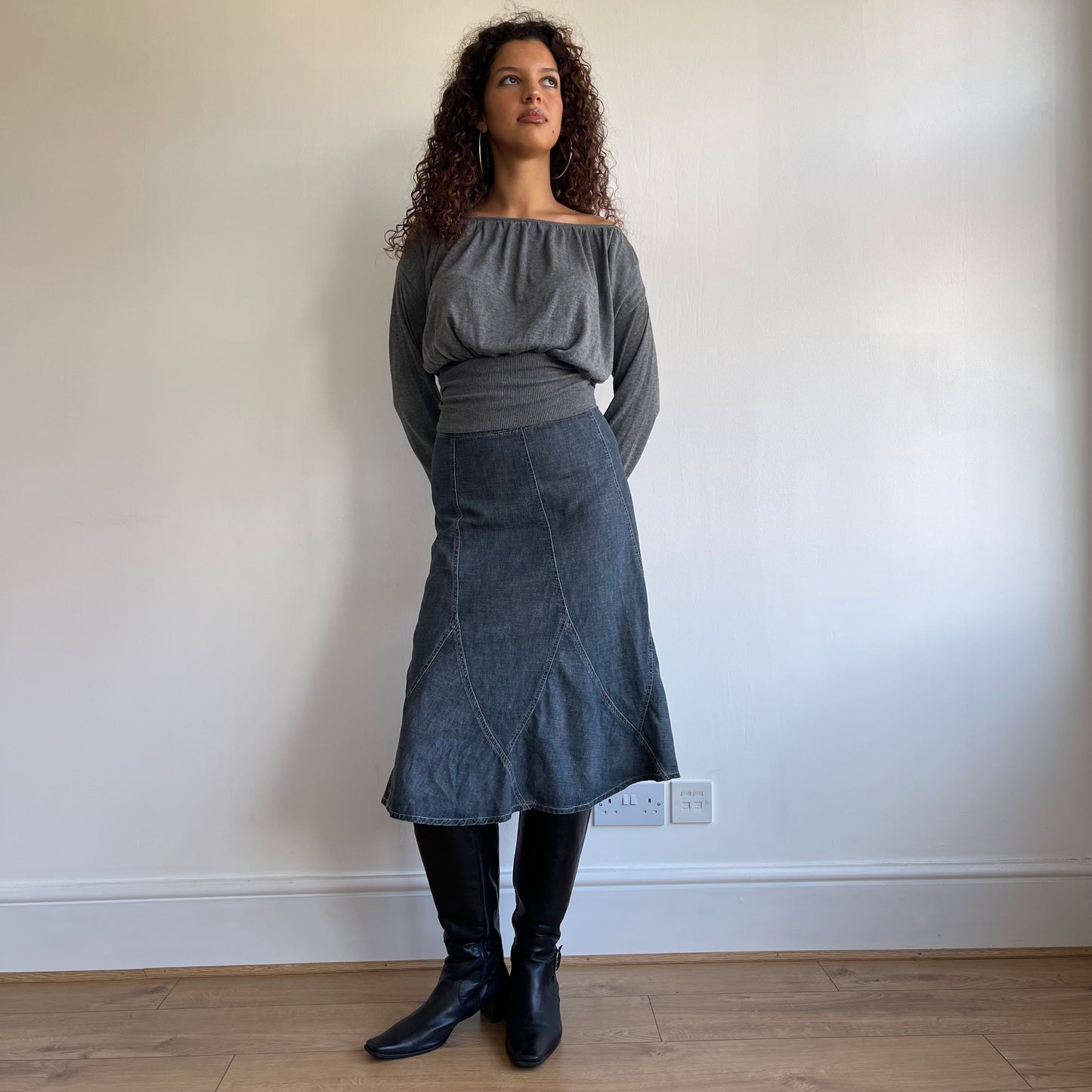 Grey slouchy jumper - Size S