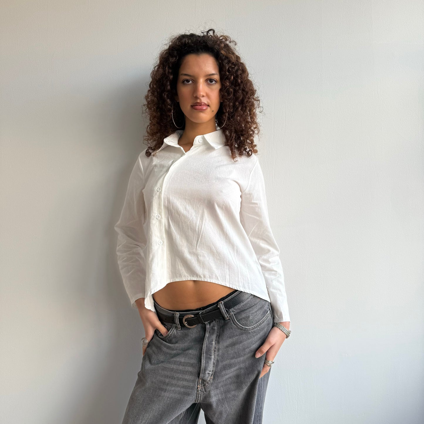 Asymmetric button shirt - Size S