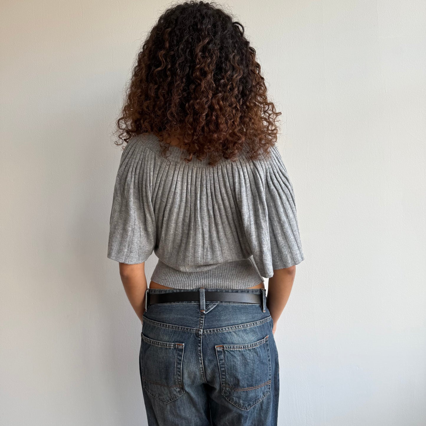 Light grey batwing knit - Size S