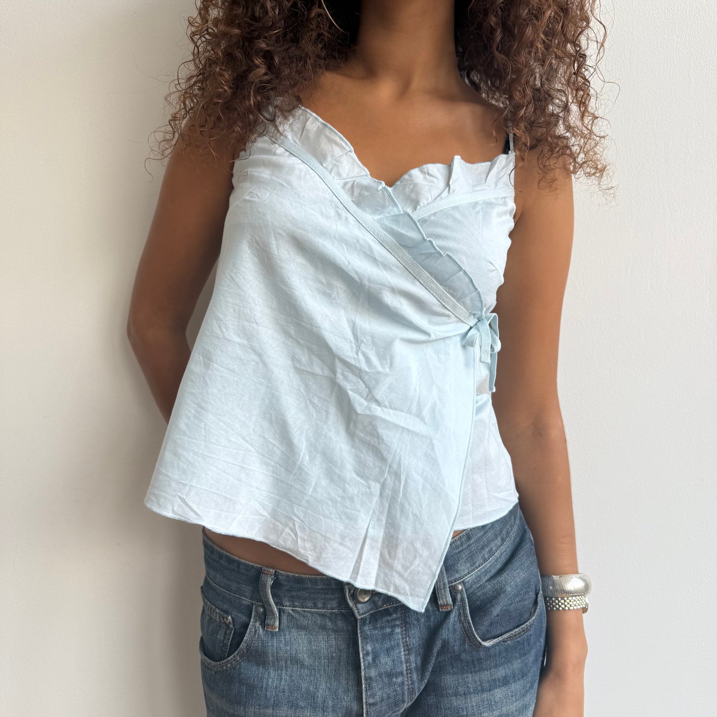 Cop Copine ruffle wrap top - Size S