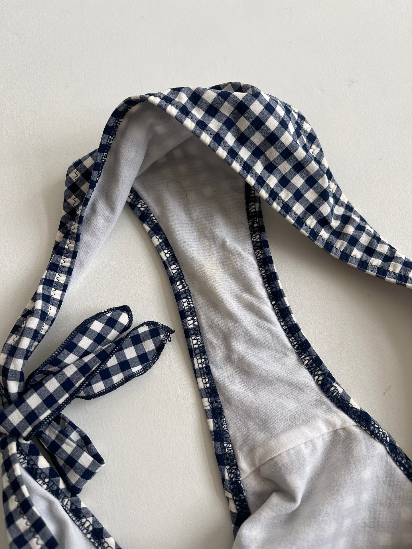 Blue gingham bikini set - Size M