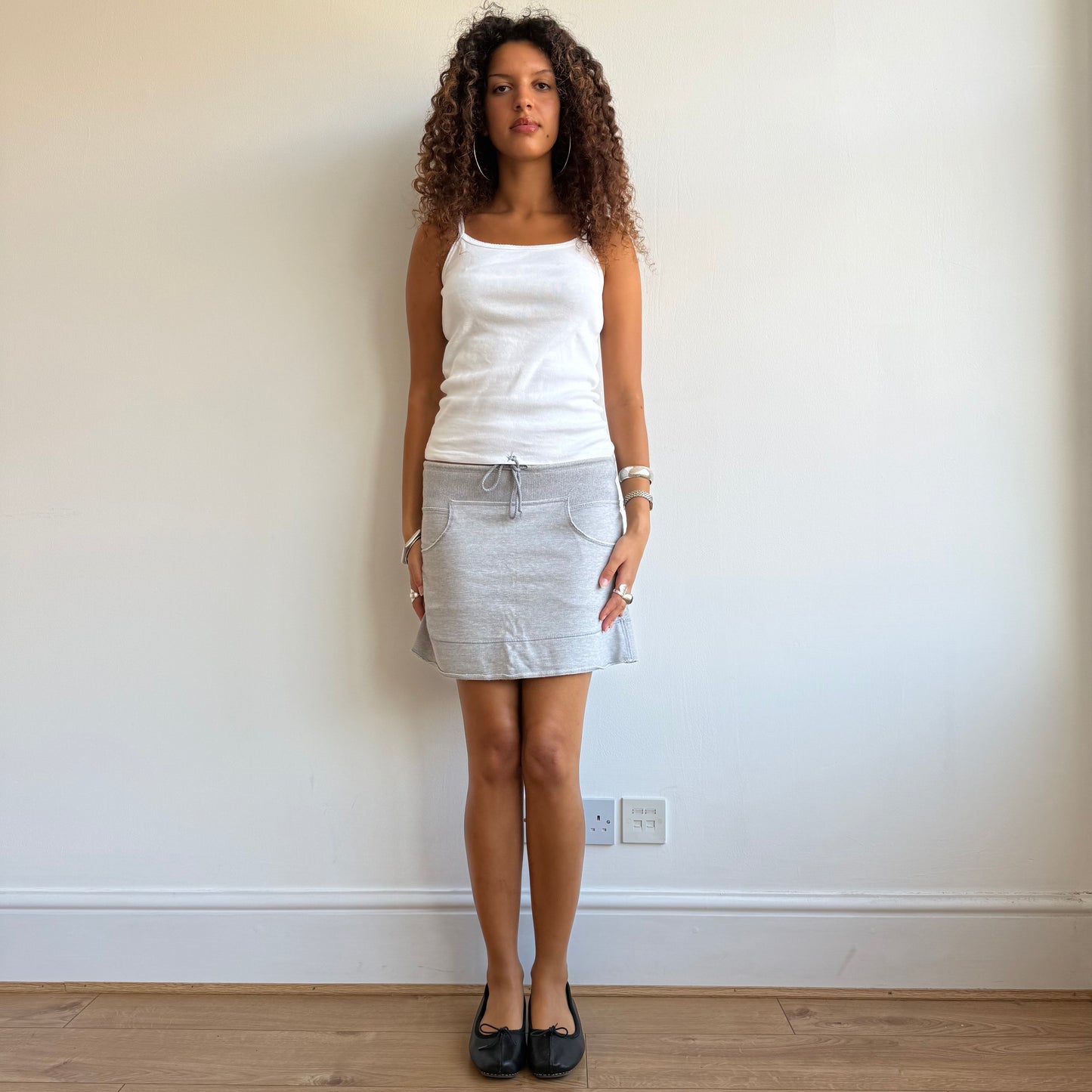 Grey sporty mini skirt - Size M