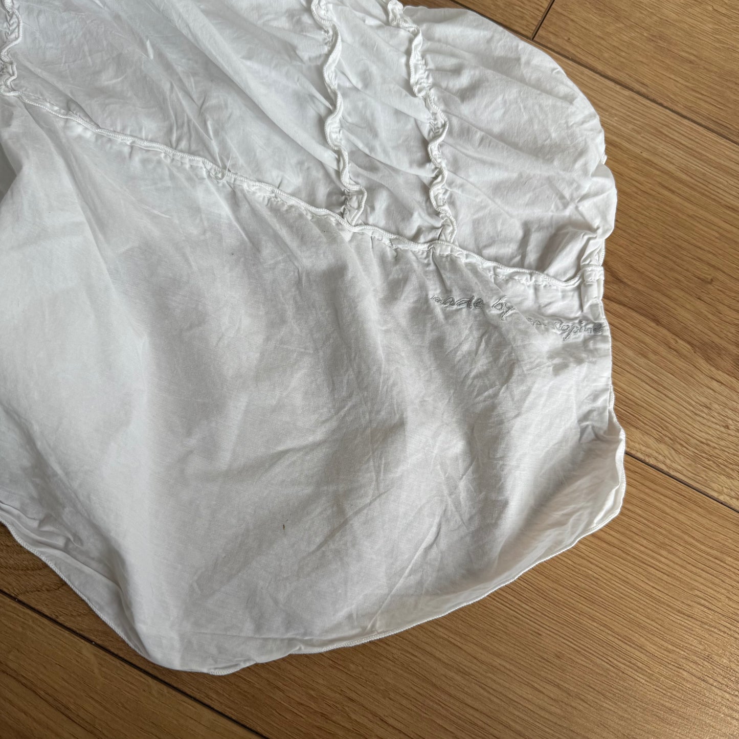 Cop Copine white ruched dress - Size M