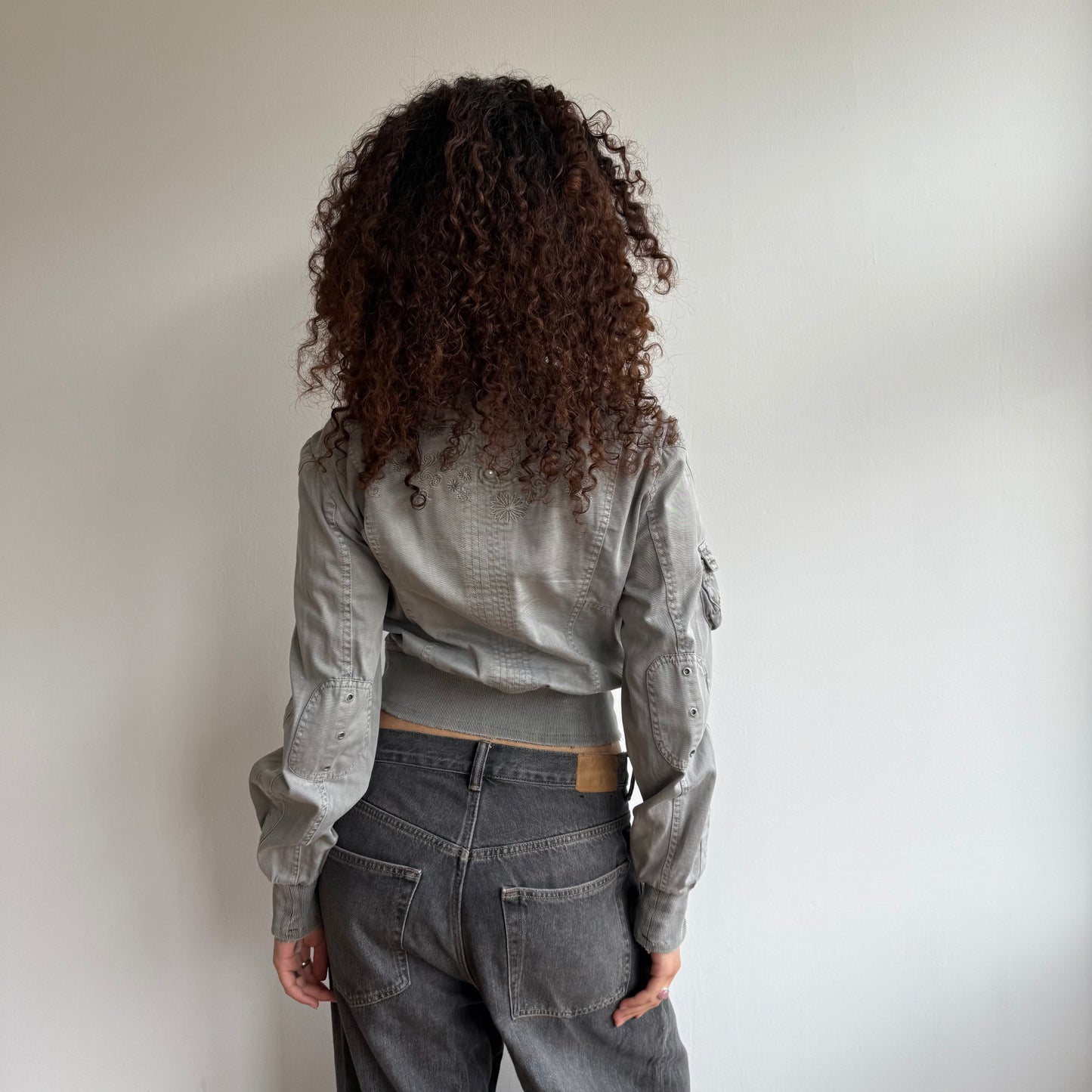 Grey cargo jacket - Size M