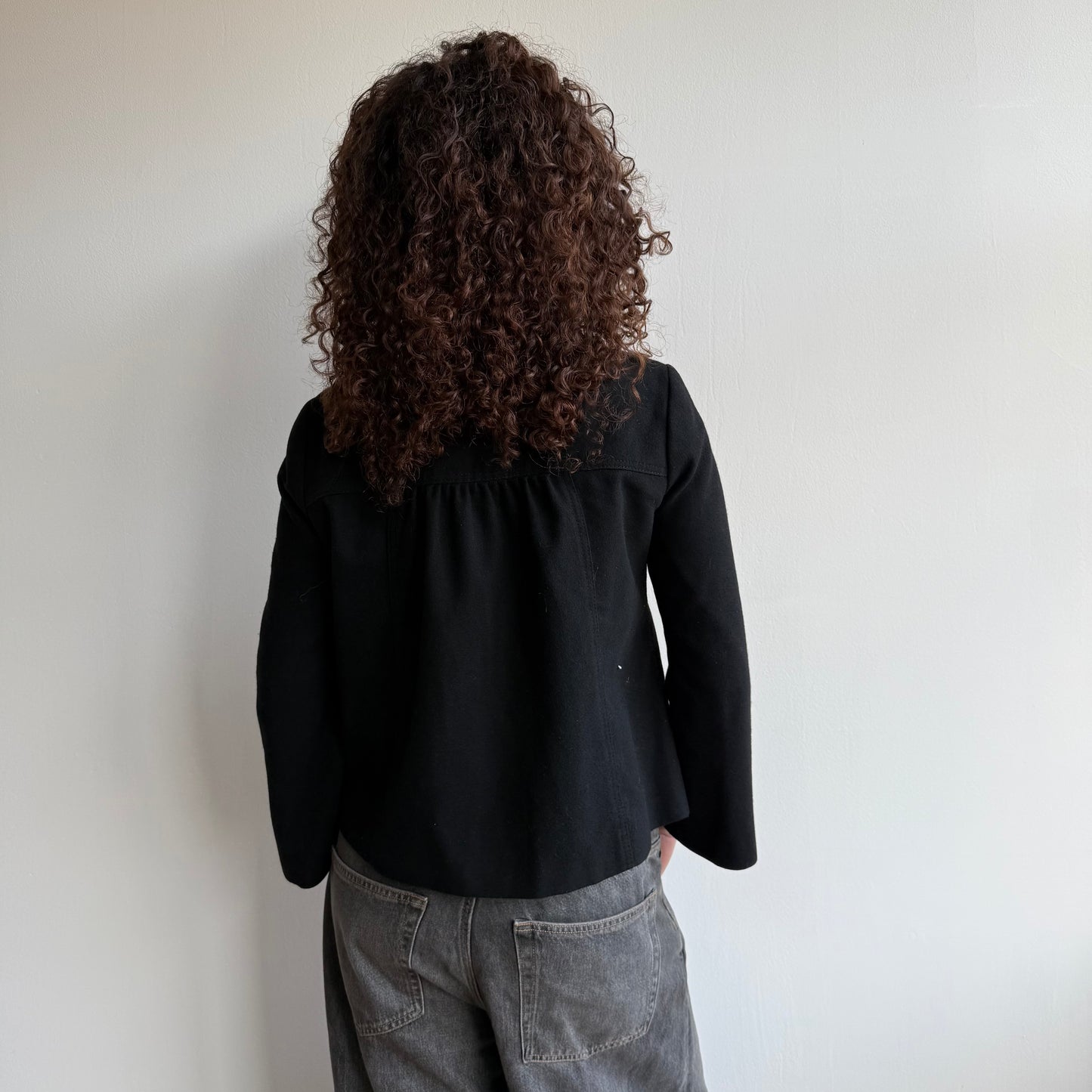 Black peacoat - Size S