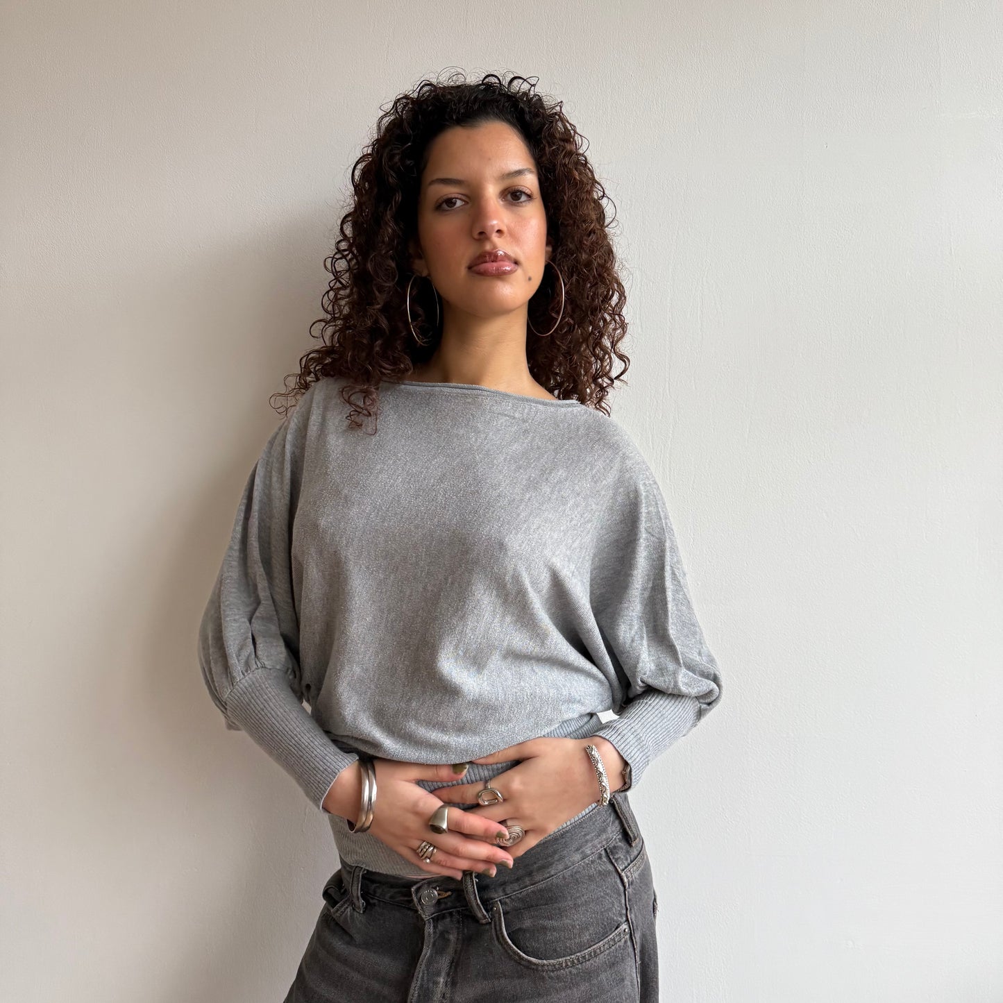 Grey slouchy knit - Size M