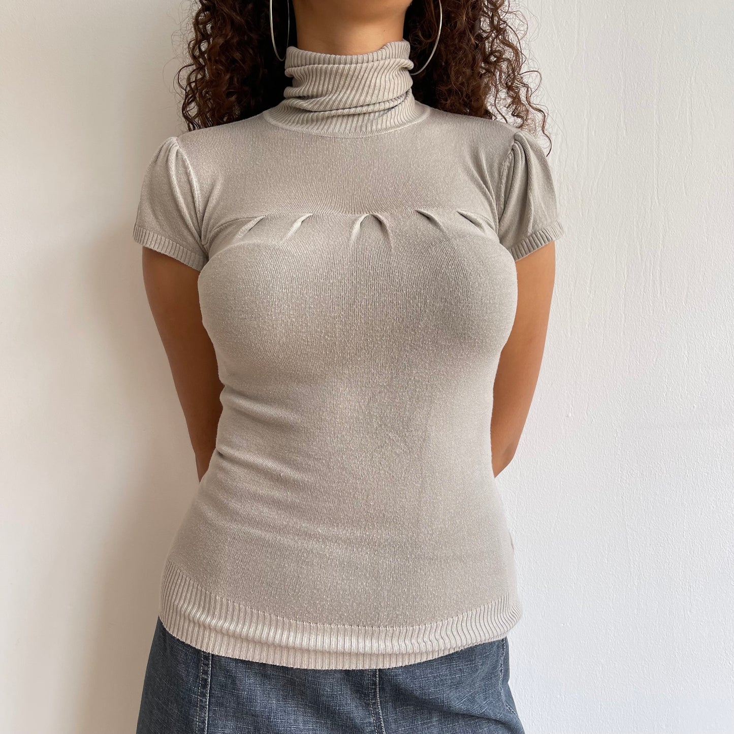 Taupe roll neck - Size S