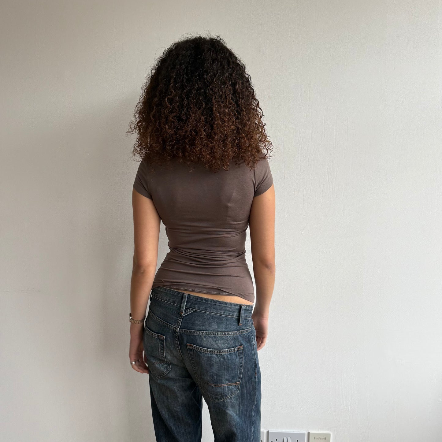 Taupe bolero t-shirt - Size S