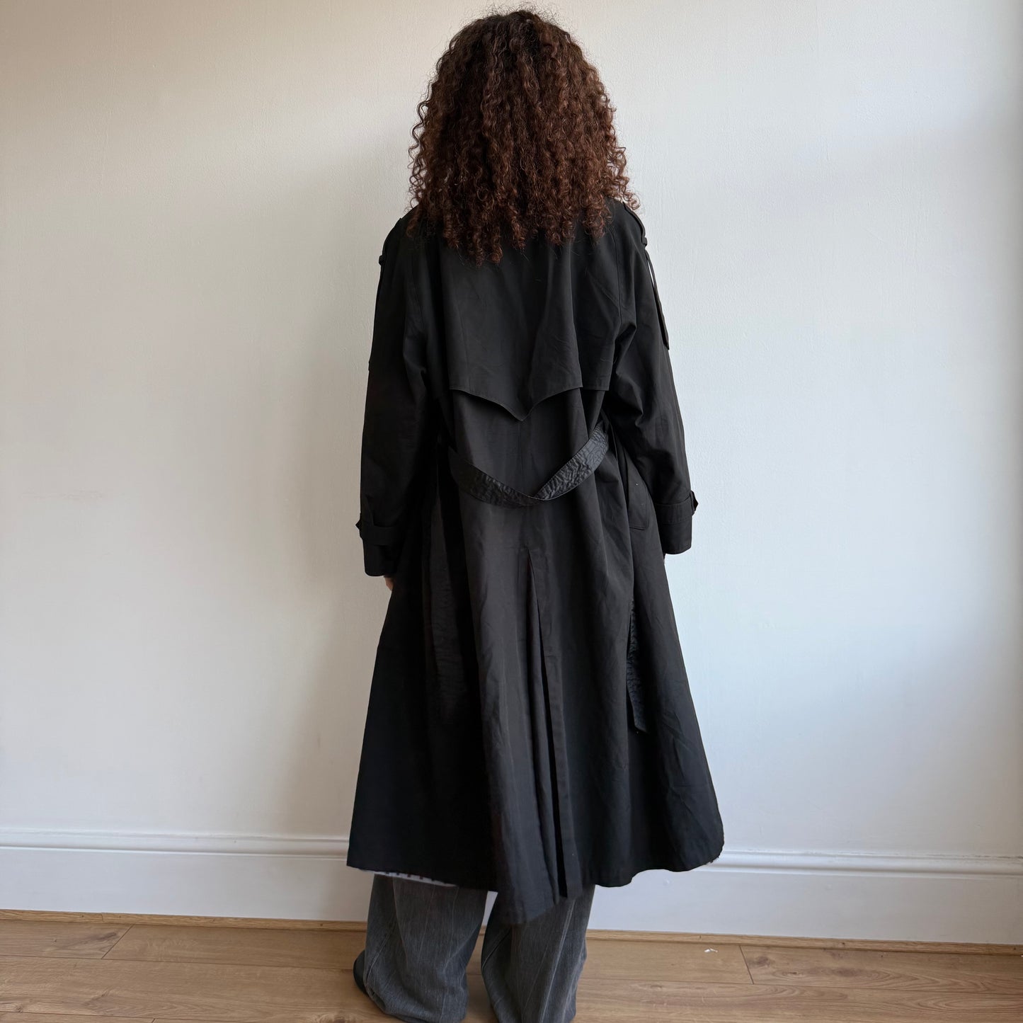 Black oversized trench - Size L