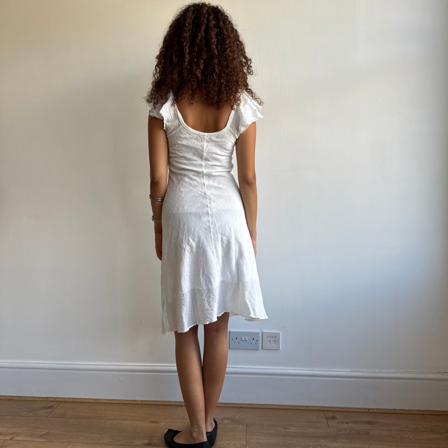 White milkmaid dress - Size S