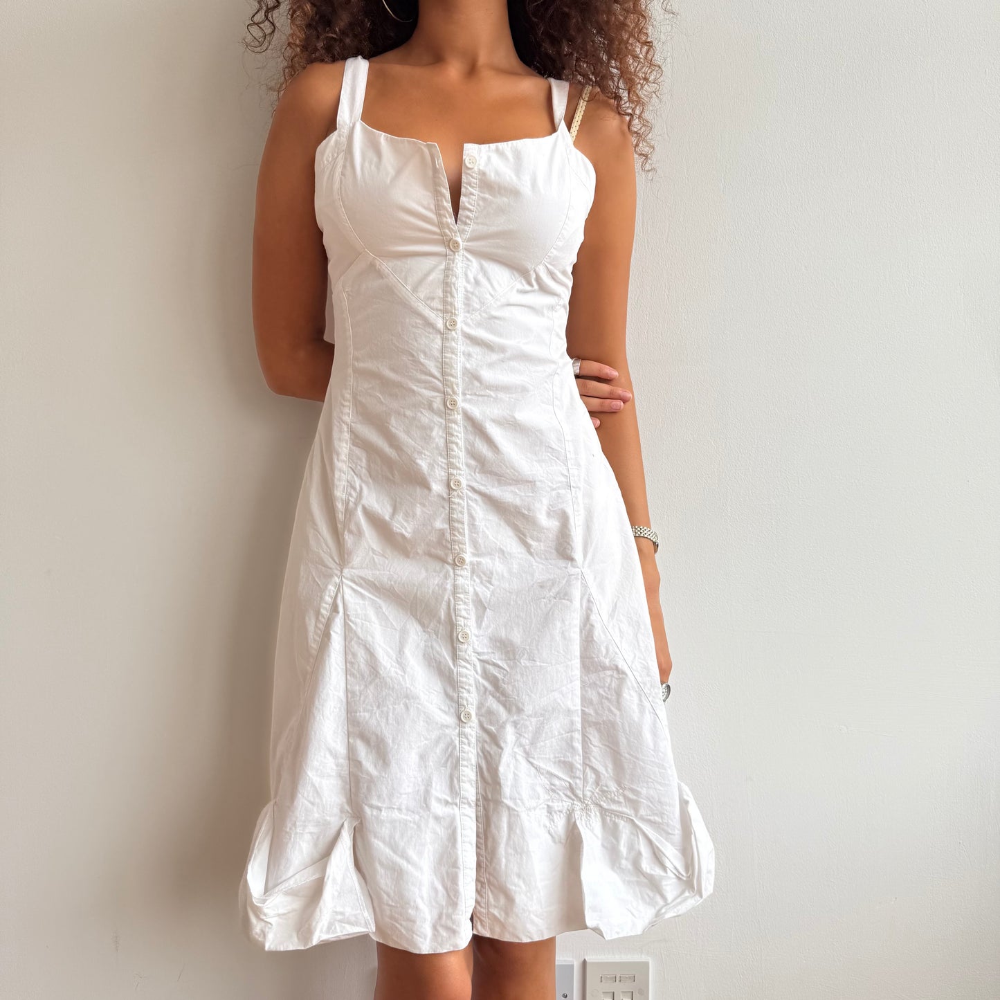 White cargo dress - Size XS