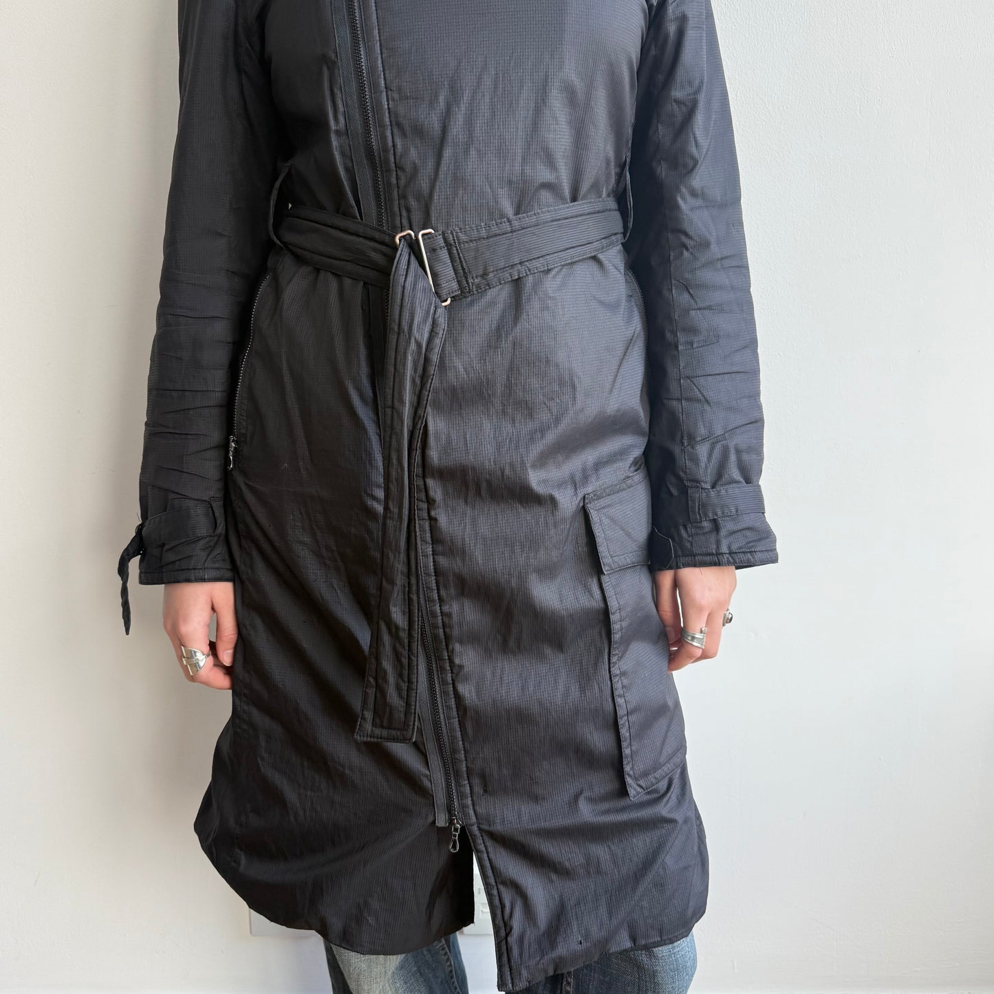 Black Cop Copine maxi coat - Size M