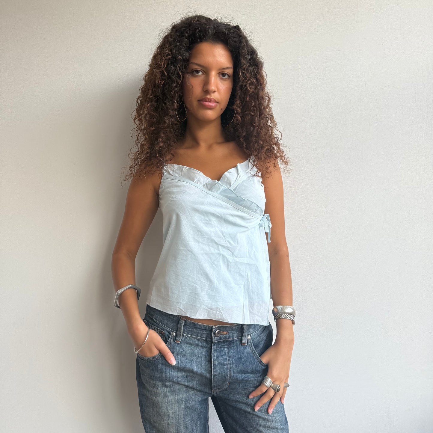 Cop Copine ruffle wrap top - Size S