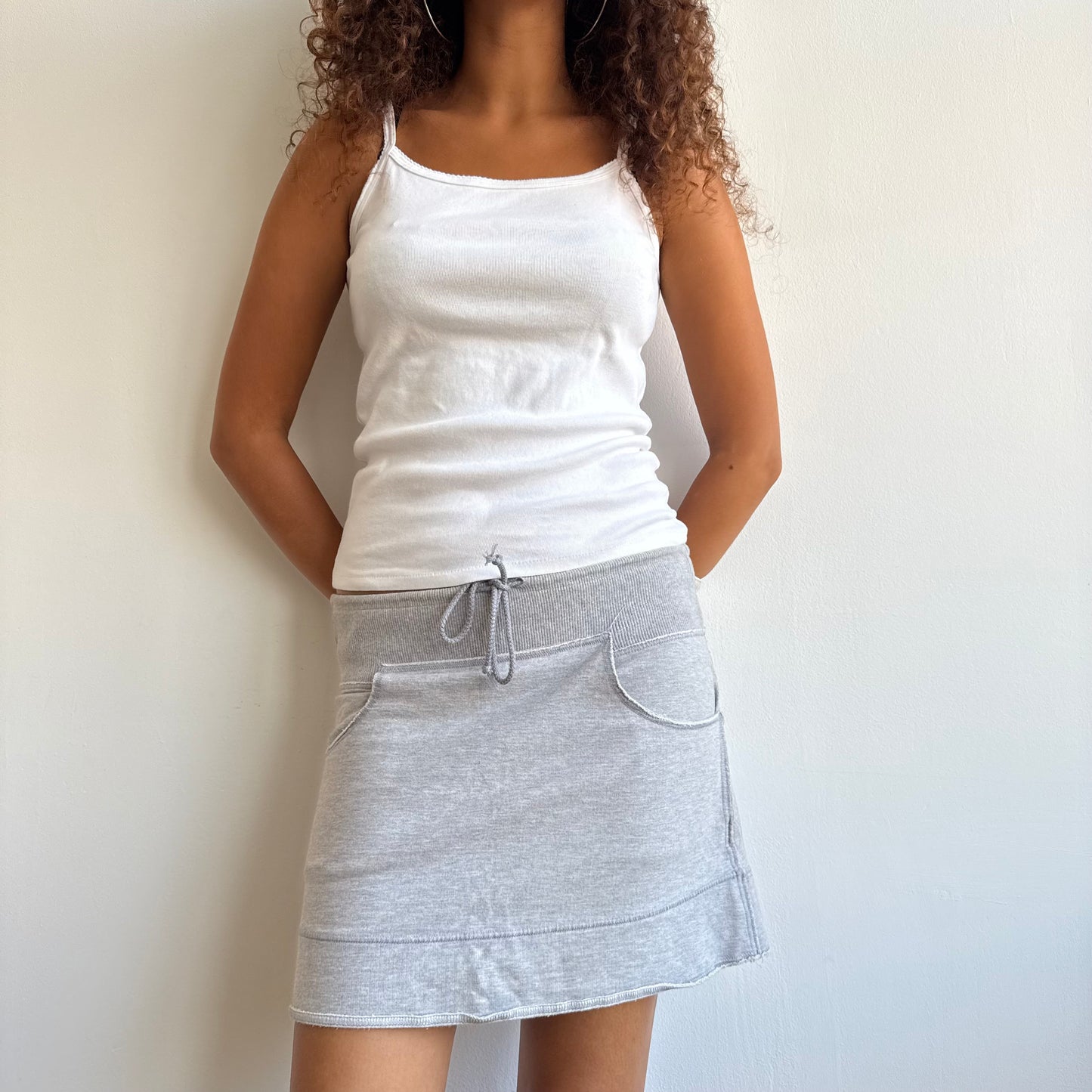 Grey sporty mini skirt - Size M