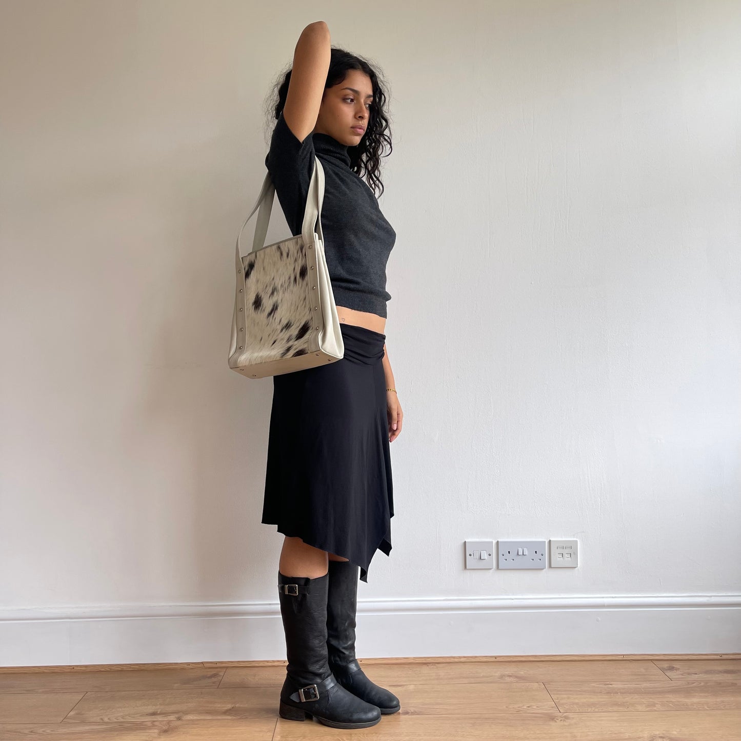Grey short sleeve jumper - Size S/M