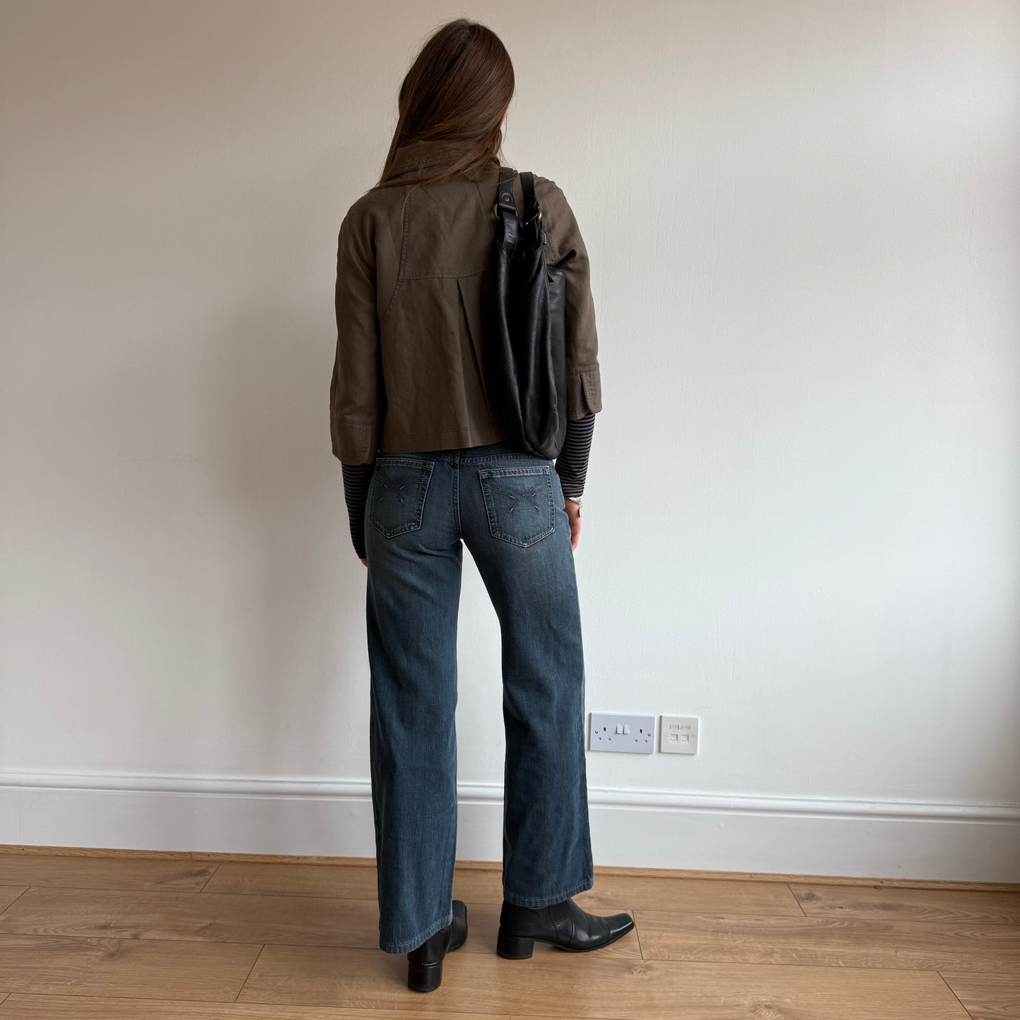 Brown swing jacket - Size S