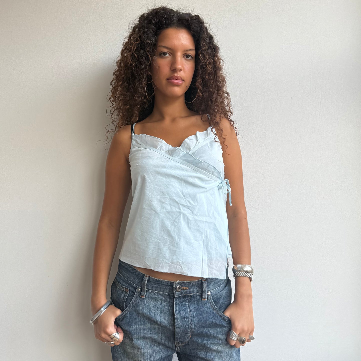 Cop Copine ruffle wrap top - Size S