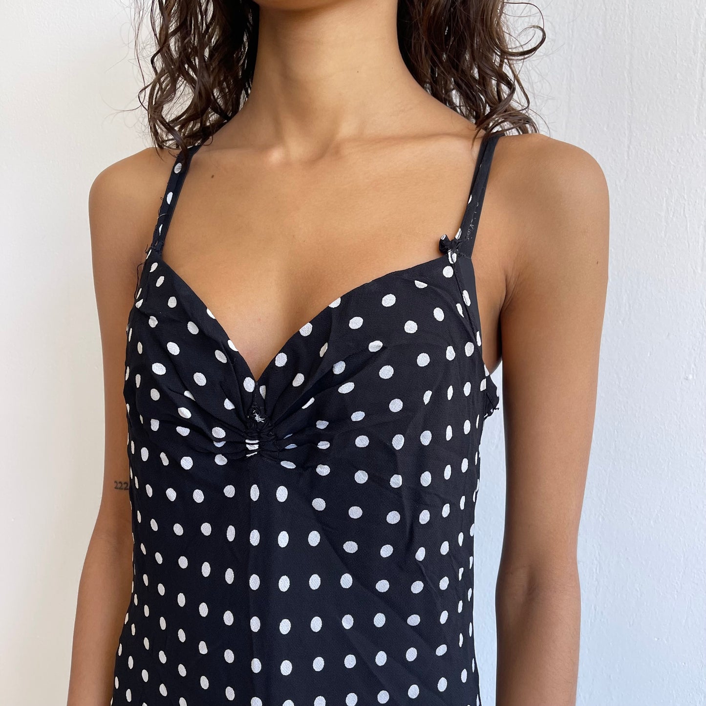 Chiffon polka dot cami dress - Size S