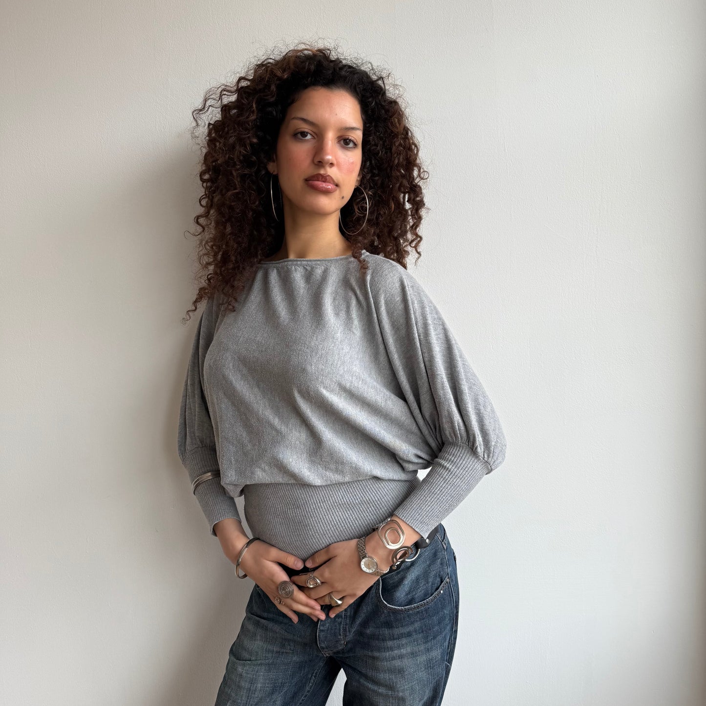 Grey slouchy knit - Size M