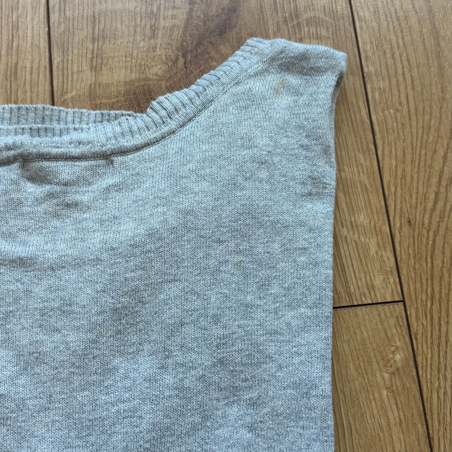 Grey short sleeve pocket slouchy knit - Size M