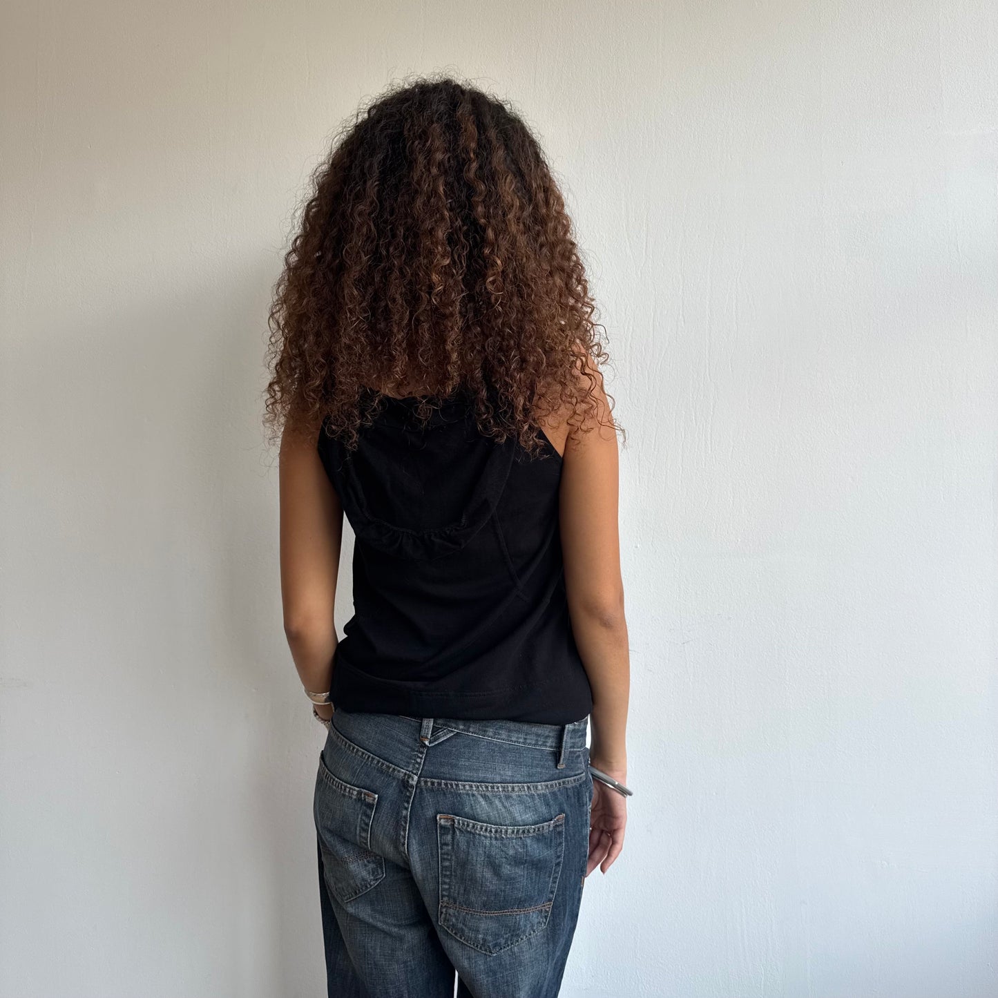 Cop Copine black hood top - Size S