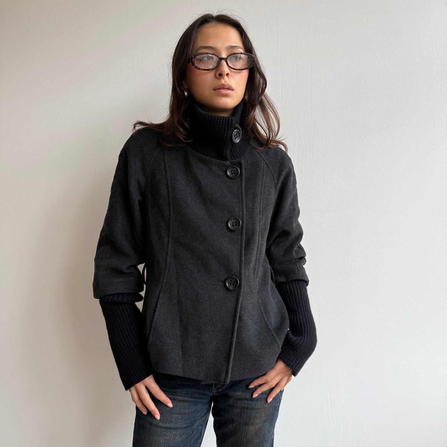 Bi-material jacket - Size S