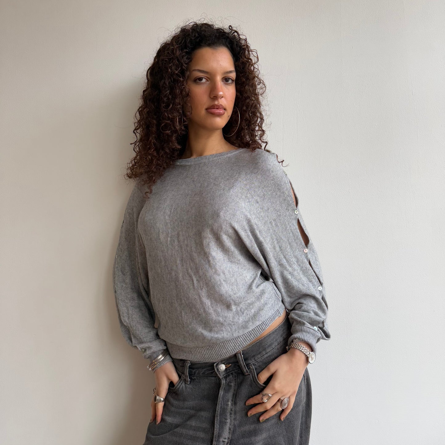 Cop Copine grey knit - Size S