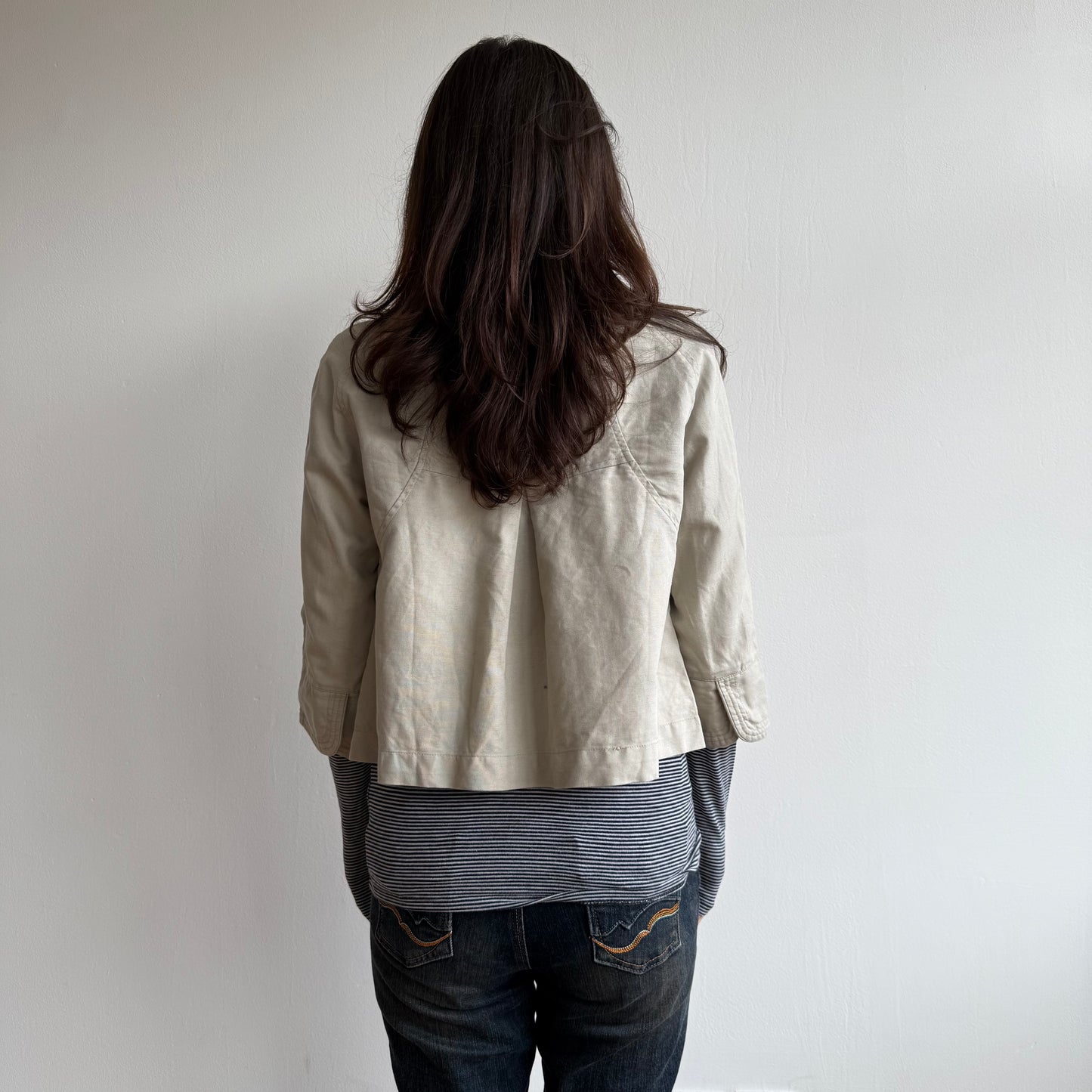 Beige swing jacket - Size S