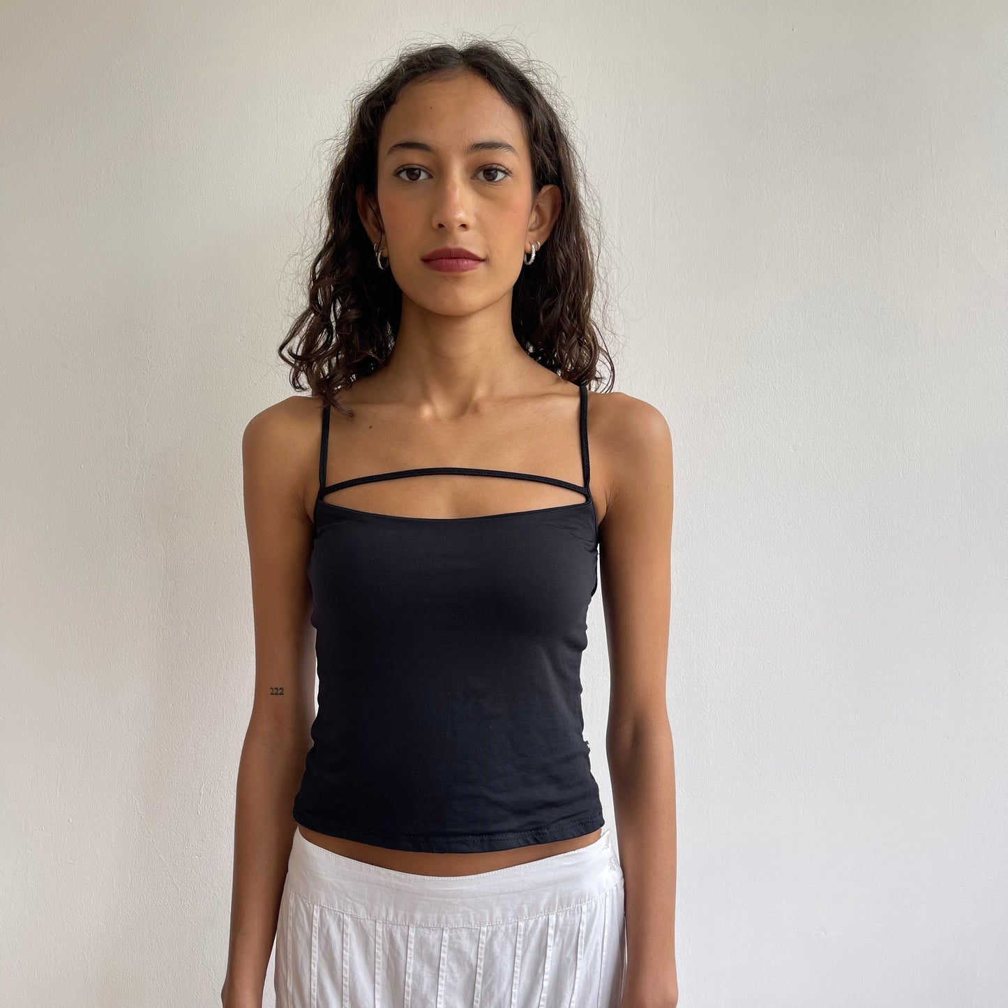 Black cut-out morgan cami - Size XS